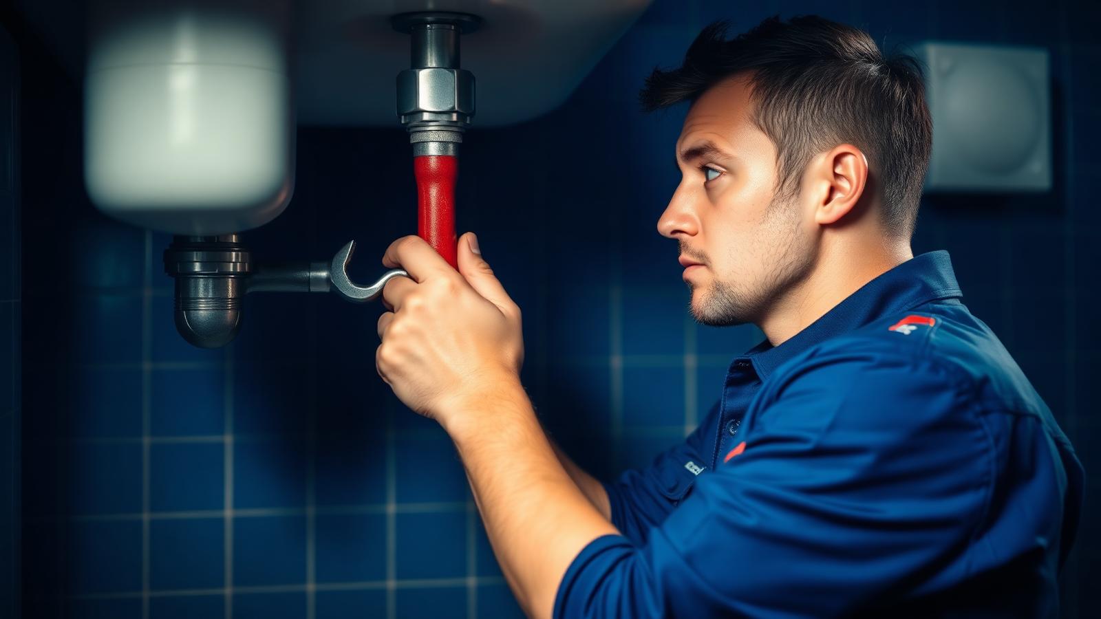 Sacramento plumber at work